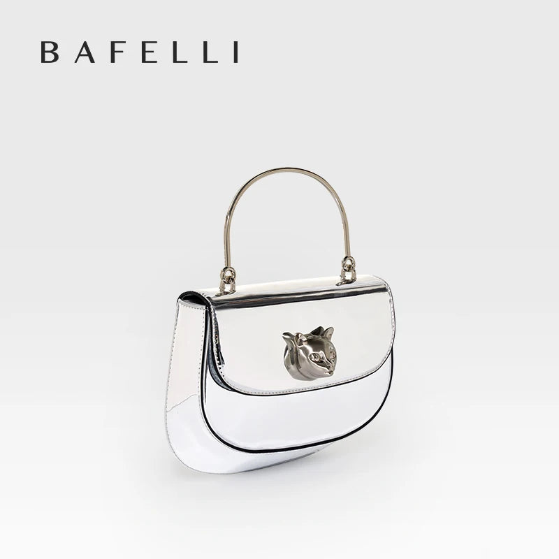 BAFELLI 2026 NEW WOMEN'S HANDBAG CAT EVENING PURSE LUXURY BRAND DESIGNER STYLE FASHION CASUAL CROSSBODAY LEATHER STYLISH