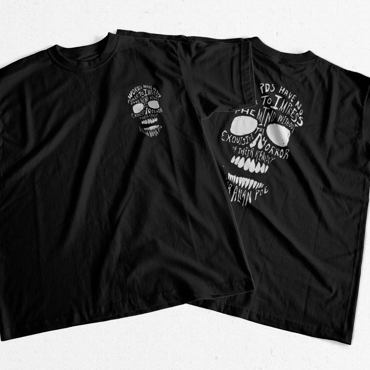 COOLMIND CP0277 Skull Graphic Cotton Tee
