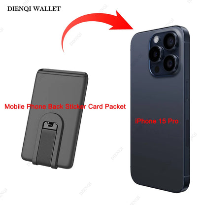 DIENQI Silicone Phone Card Holder For Iphone & Samsung