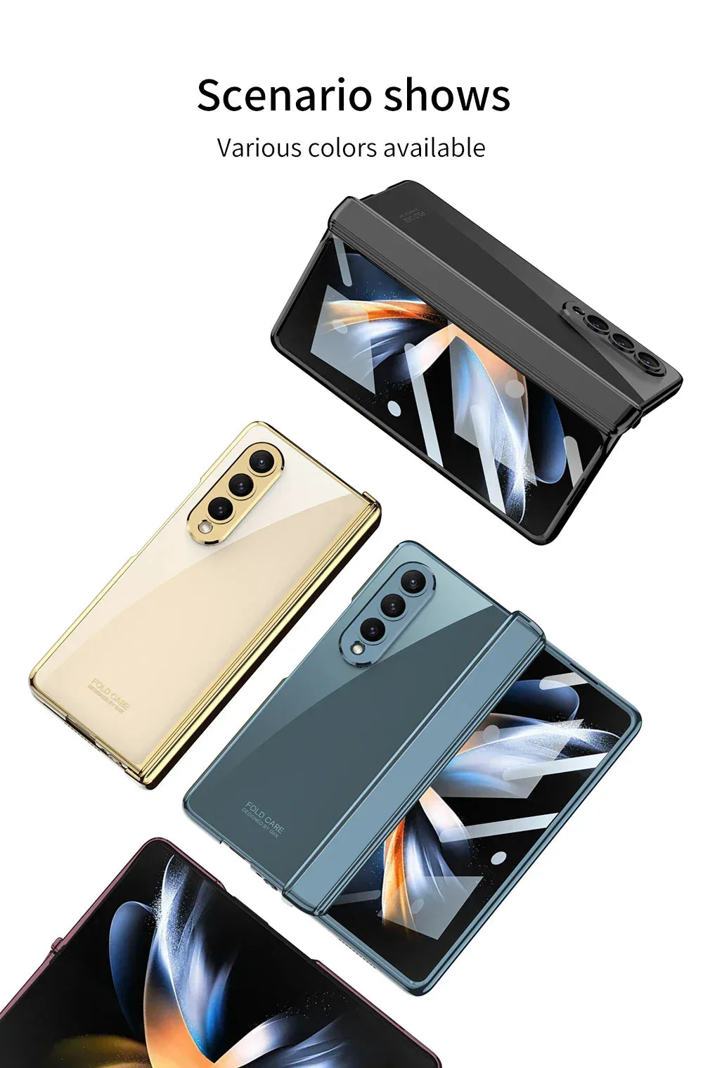 GKK Magnetic Hinge Outer Glass Case for Galaxy Z Fold 4 & 5 - ShopHub