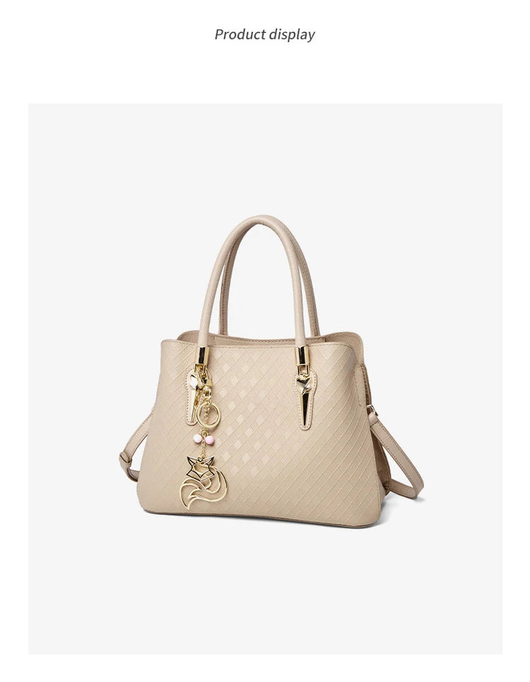 FOXER Luxury Genuine Leather Women's Shoulder Bag