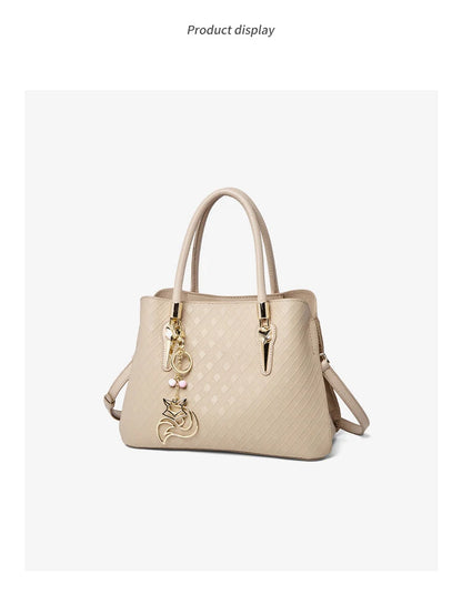 FOXER Luxury Genuine Leather Women's Shoulder Bag