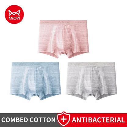 MiiOW Men's Cotton Boxershorts - 3Pcs Set