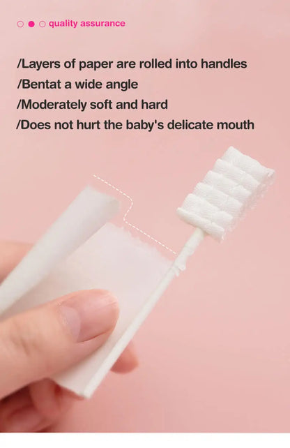 MAMIJOY 30/60pcs Disposable Baby Oral Cleaning Sticks
