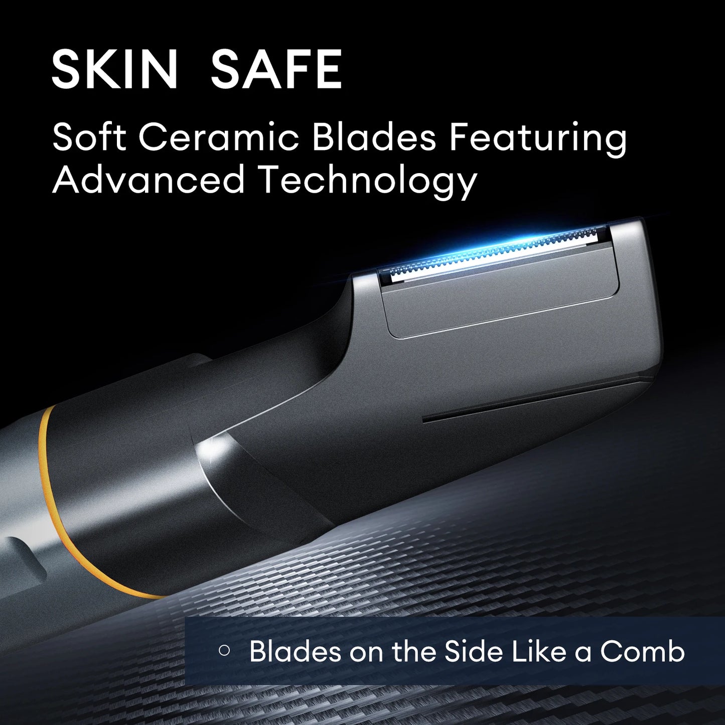 Kensen S16 Body Hair Trimmer Kit for Men with LED Display Rechargeable Electric Beard Shaver