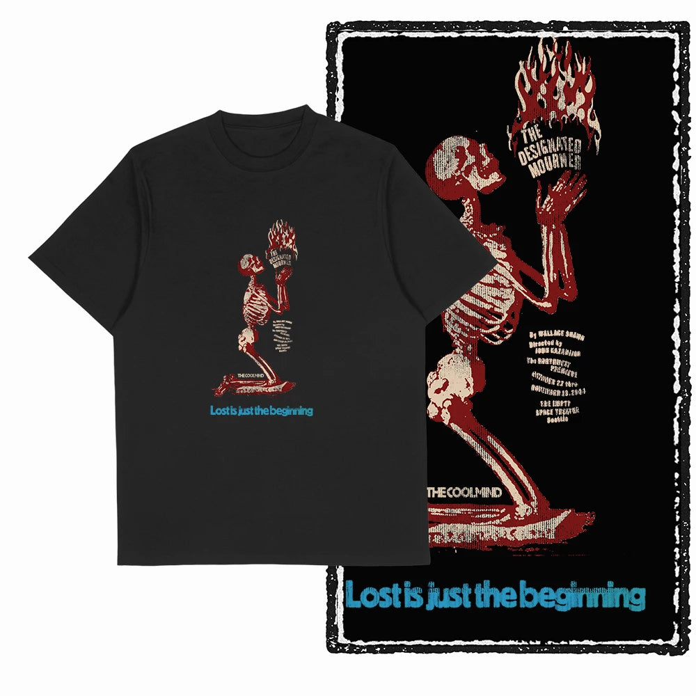 COOLMIND X0062 Dark Winged Truth Graphic Tee