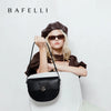 BAFELLI Genuine Leather Saddle Crossbody Bag