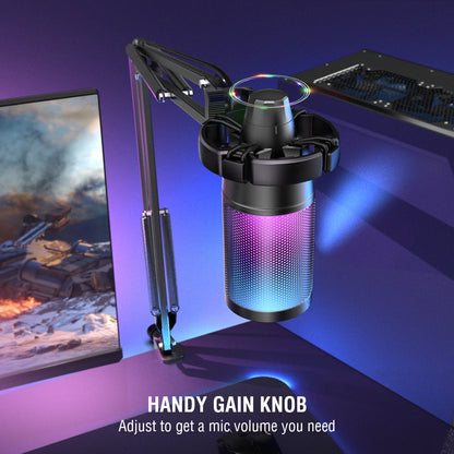 FIFINE USB Gaming Microphone Kit - Elevate Your Streaming Experience with Crystal Clear Sound