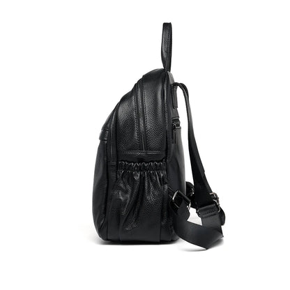 ZOOLER First Layer Genuine Leather Women Leather Backpack Black Travel Computer School Bags College Girl Hot#SC1728