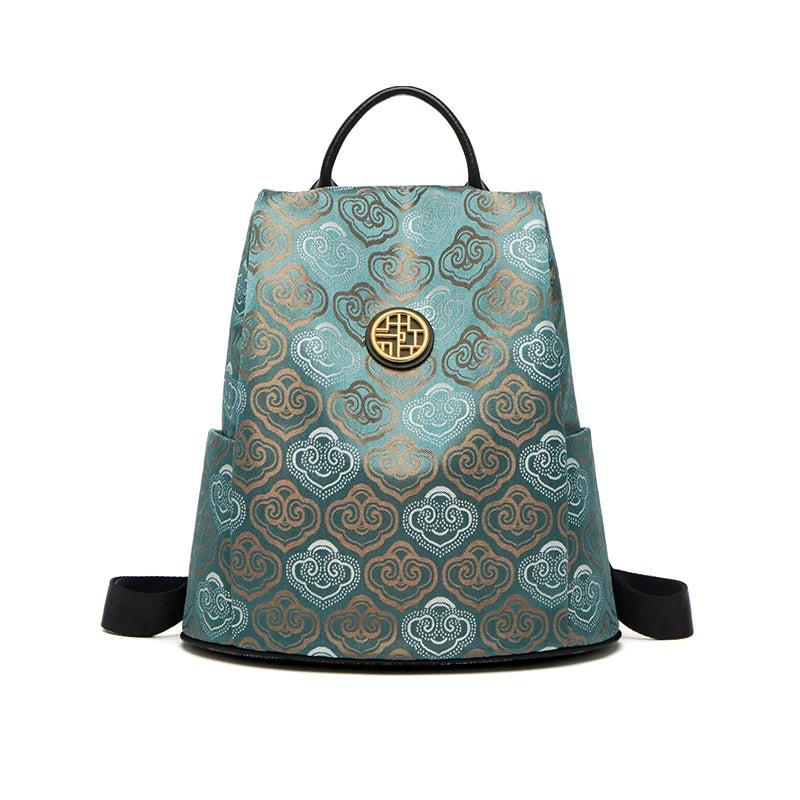 Limited New ZOOLER Handmade Cow Leather Backpack Women Fashion Bag Luxury Large Capacity Backpack Chinese Style #SC2050