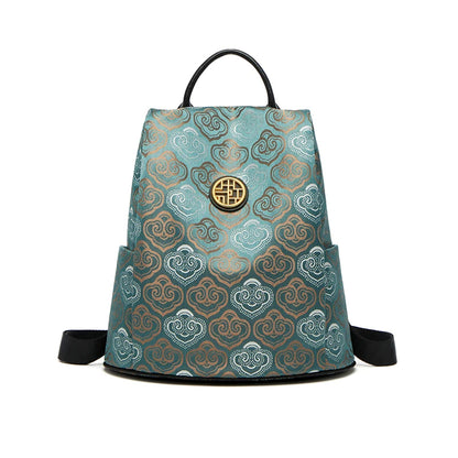 Limited New ZOOLER Handmade Cow Leather Backpack Women Fashion Bag Luxury Large Capacity Backpack Chinese Style #SC2050