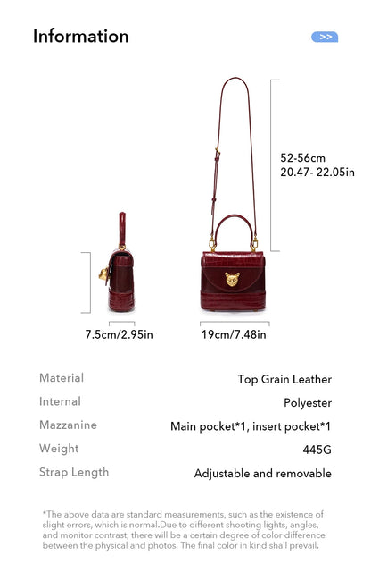 BAFELLI Animal-Print Leather Flap Crossbody
