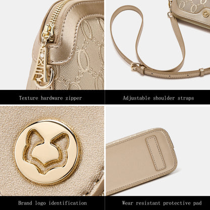 FOXER Luxury Embossed Crossbody Bag