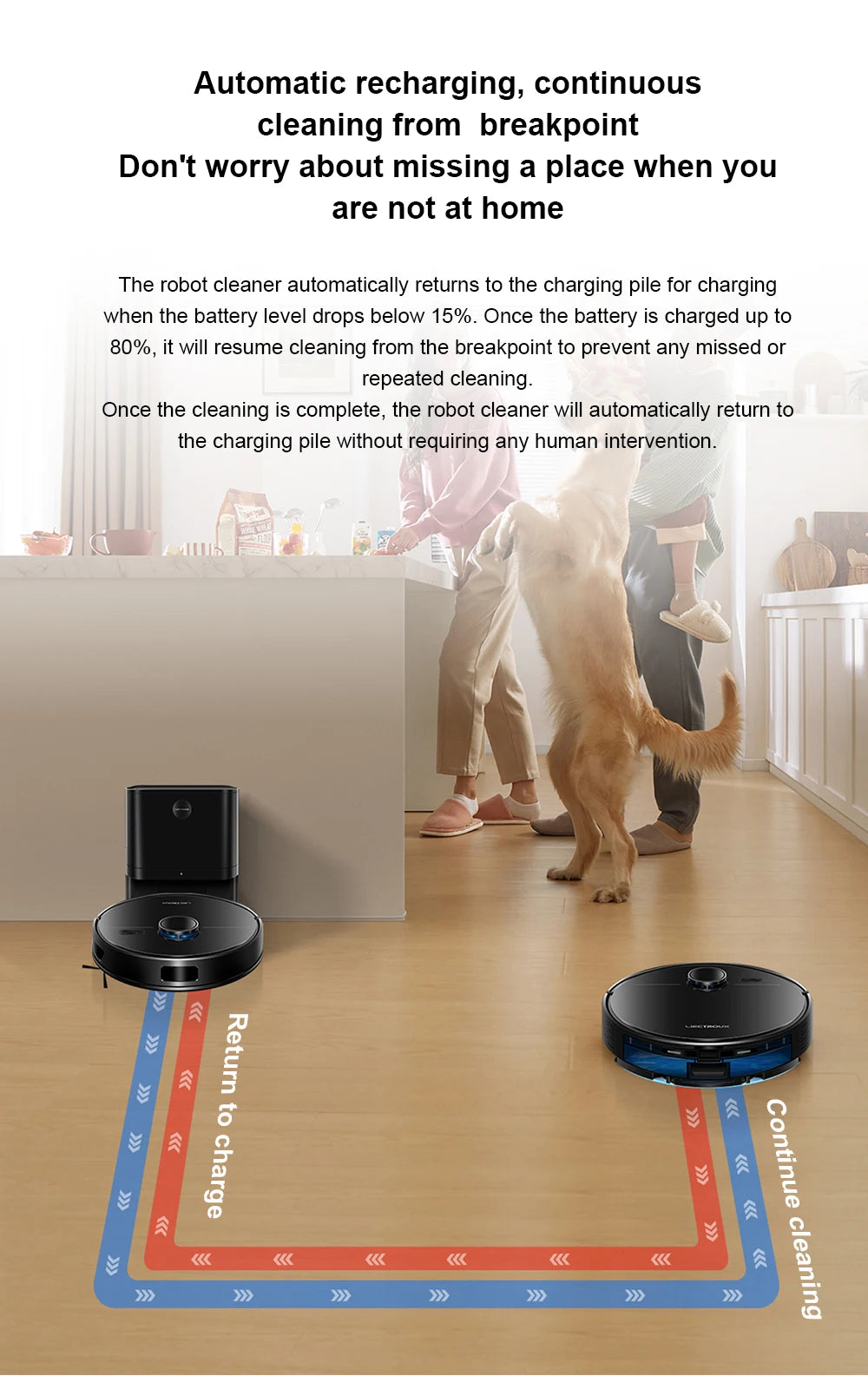 Liectroux M70 Pro Robot Vacuum Cleaner & Mop