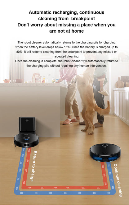 Liectroux M70 Pro Robot Vacuum Cleaner & Mop