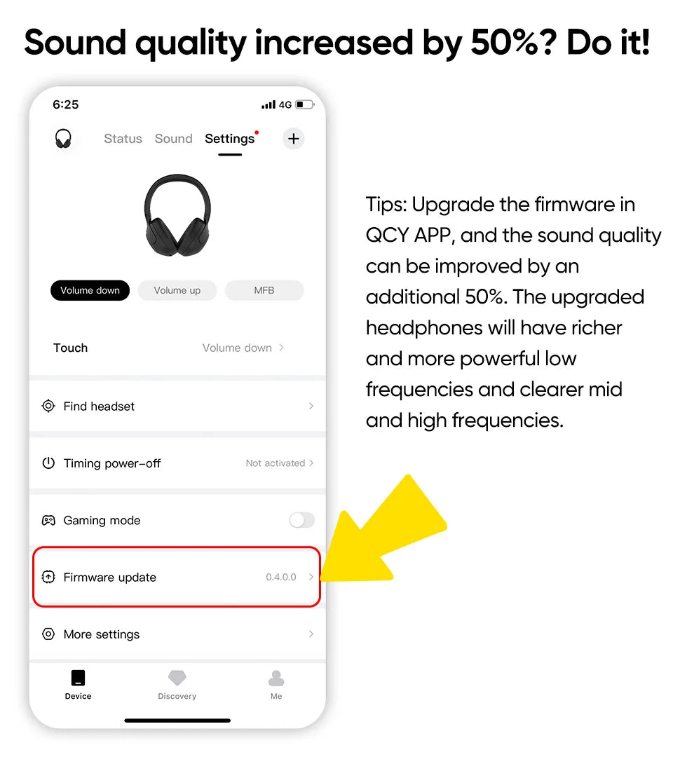 QCY H3 Wireless Headphones with Hybrid Active Noise Cancellation and 60Hrs Playtime, Hi-Res Audio, Bluetooth 5.4 Over Ear Design