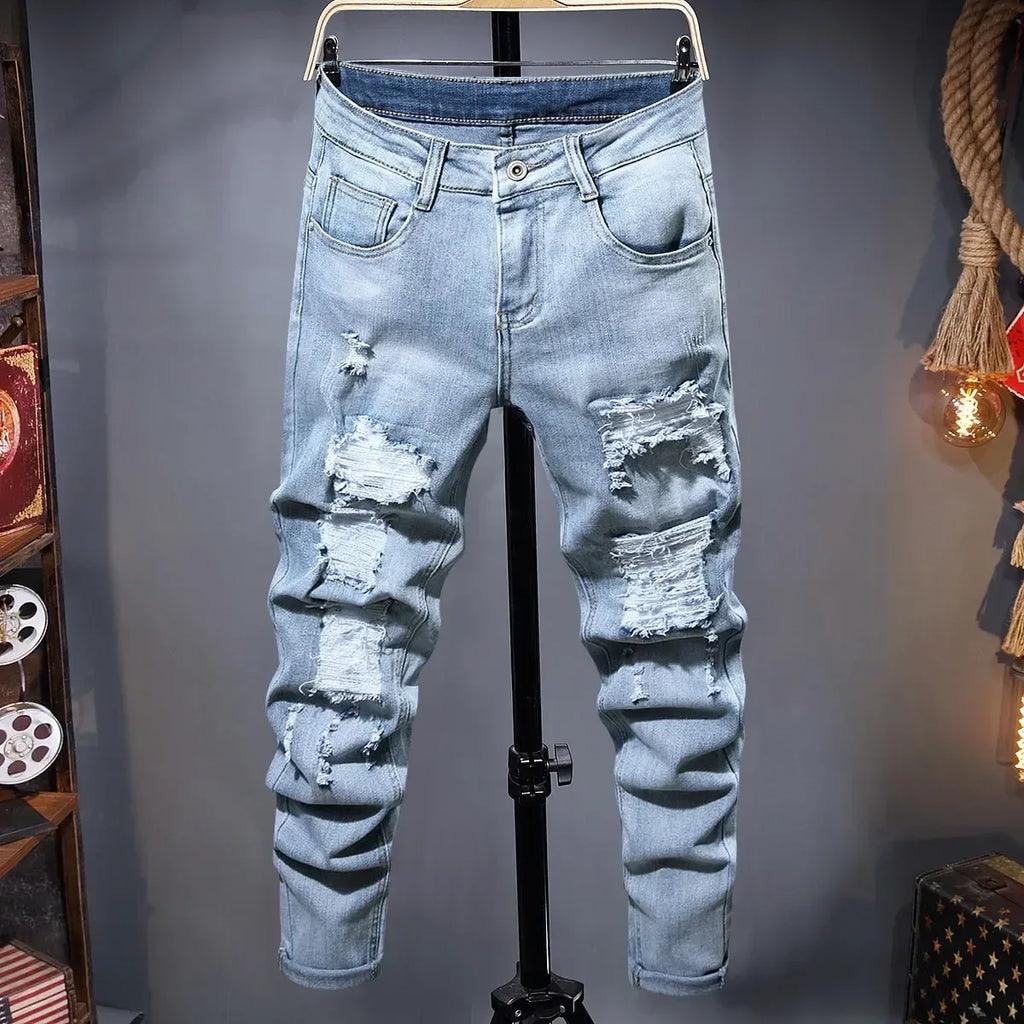 LVCCCI'S Men's Ripped Jeans - ShopHub