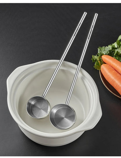 304 Stainless Steel Sauce Spoons with Long Handle