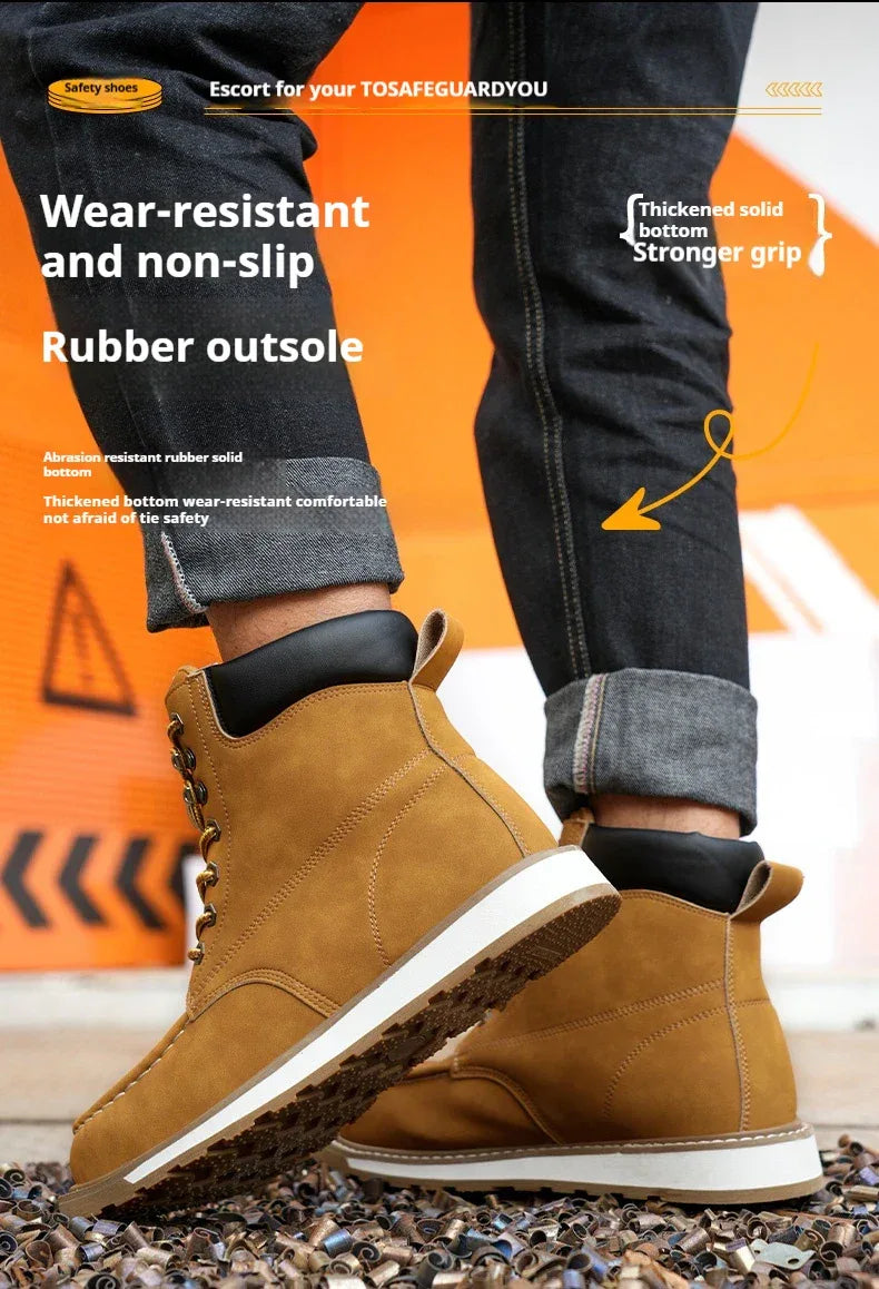 Men's High Top Safety Work Boots - ShopHub