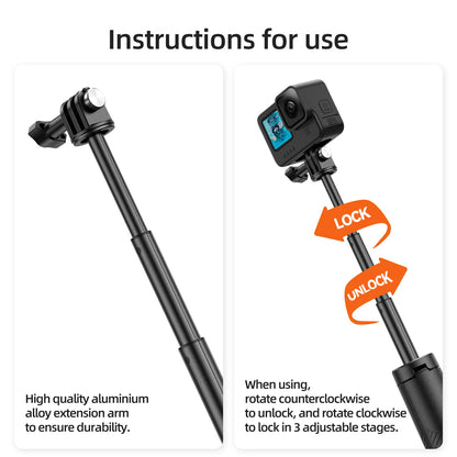 TELESIN Underwater Buoyancy Bar Diving Extendable Selfie Stick