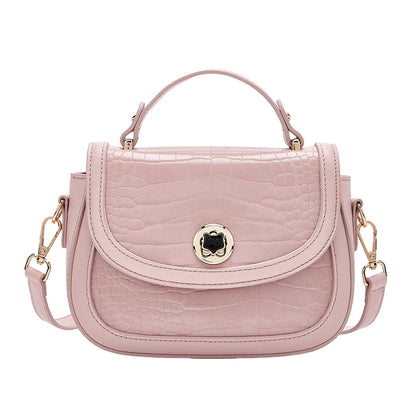FOXER Chic Luxury Shoulder Bag for Women PU Leather Pink Top‑handle Handbag Fashion Ladies Crossbody Purse for Daily Dating