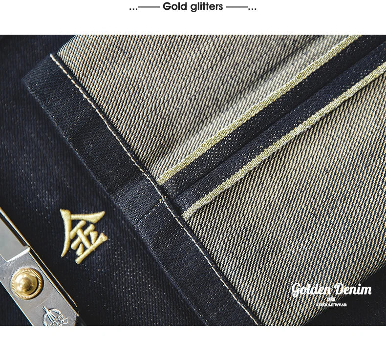 Maden Vintage Embroidered Denim Jeans