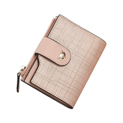 FOXER Cowhide Leather Women's Short Wallet
