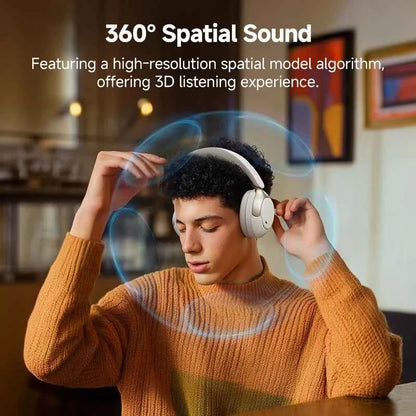 QCY H3 PRO Wireless Headphones with Adaptive ANC, 50dB Noise Cancellation, Hi-Res LDAC Audio, and Bluetooth 5.4 Dual Connection
