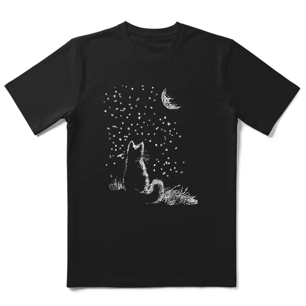 COOLMIND 100% Cotton Cool Mens Tee Shirt Casual Cool Cat Print Men Tshirt Loose Summer Short Sleeve Men T Shirt o-neck t-shirt