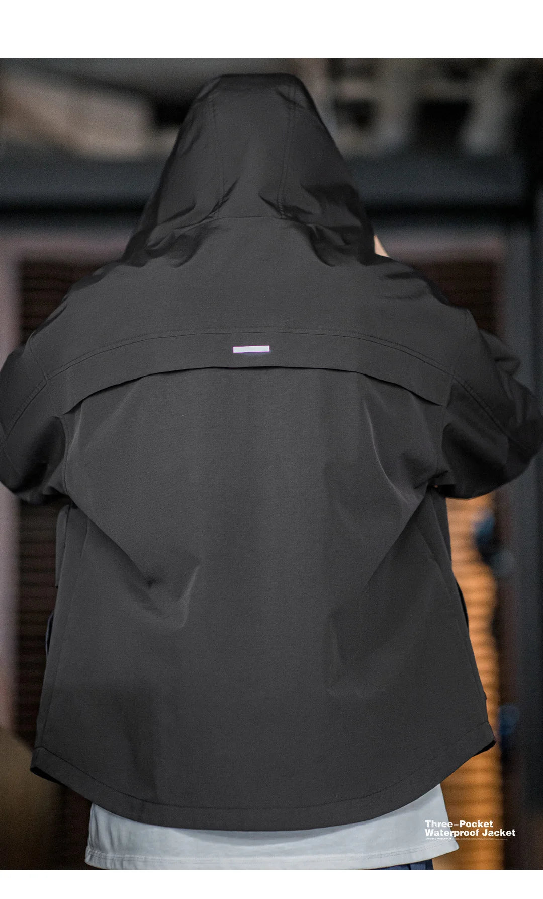 Maden Casual Multi-Pocket Functional Hooded Jacket Black Loose Outdoor Sports Coat for Men's Spring and Autumn Versatile Jacket