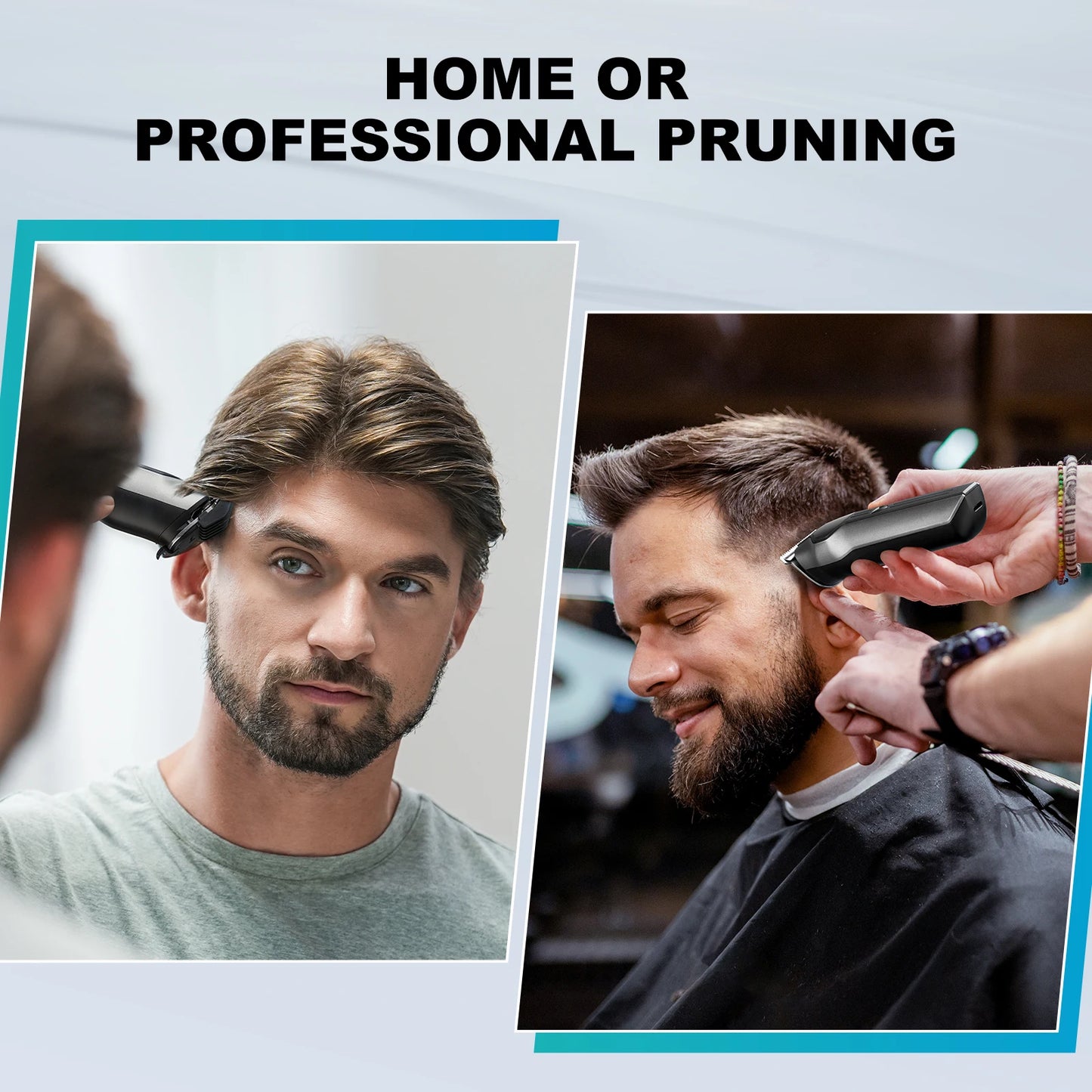 Kensen S30 Cordless Hair Clipper 4 in 1 Barber Grooming Kit with LED Display for Men - Rechargeable Beard and Nose Trimmer
