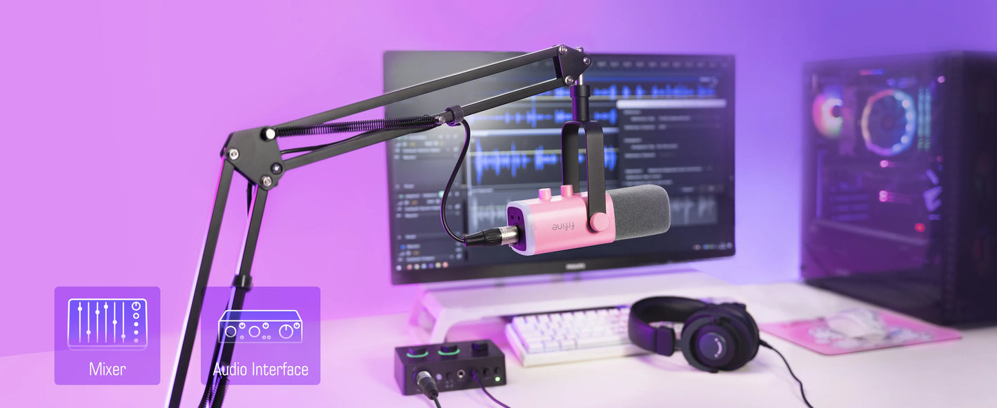 FIFINE Gaming Dynamic Microphone Kit - Elevate Your Audio Experience with Stunning Sound Quality