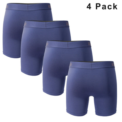 4 Pack Men's Breathable Boxershorts with Opening - Plus Size