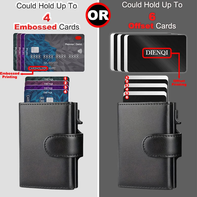 Rfid Genuine Leather Men Wallets Fashion Card Holder Trifold Wallet Money Bags Smart Slim Thin Coin Pocket Wallet Purse