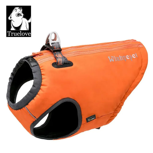 TRUELOVE High-Performance Foul Weather Jacket Dog Harness Vest Combination High-grade Nylon 66 Waterproof Keep Pet Warm YG1871