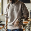 MADEN Vintage Grey Crew-Neck Sweater