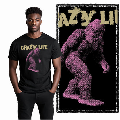 Coolmind Crazy Life Unisex Cotton Graphic Tee