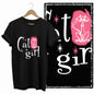 COOLMIND Black Cat Graphic T-Shirt | Women's 50-Design