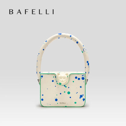 BAFELLI 2026 NEW WOMEN'S HANDBAG BOXY GENUINE LEATHER ORIGINAL DESIGNER LUXURY BRAND CAT SHOULDER FASHION BAGS STYLISH PURSE