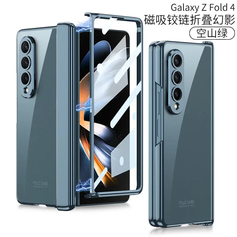 GKK Magnetic Hinge Outer Glass Case for Galaxy Z Fold 4 & 5 - ShopHub