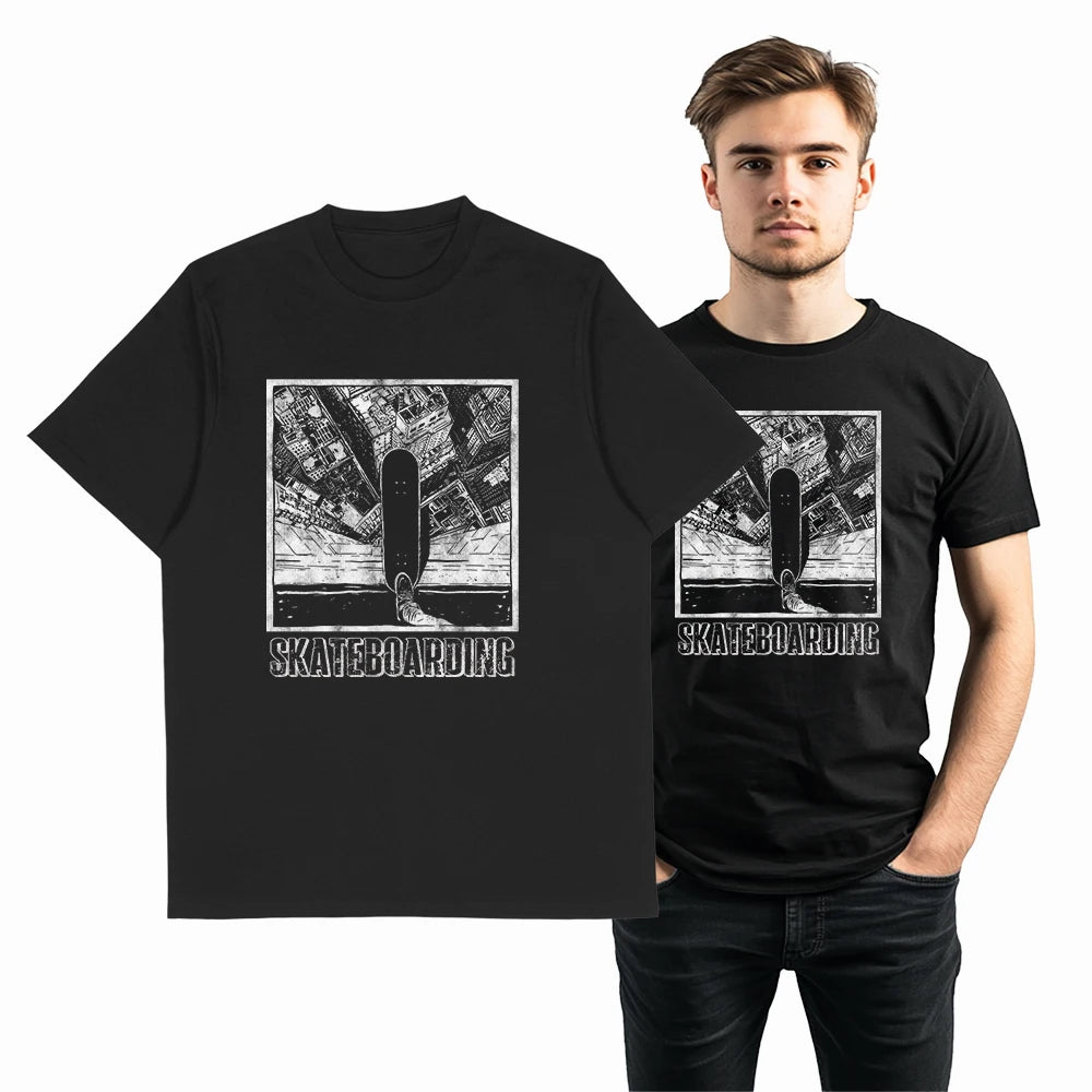 COOLMIND Unisex Skate Graphic Cotton T-Shirt | Streetwear Selection