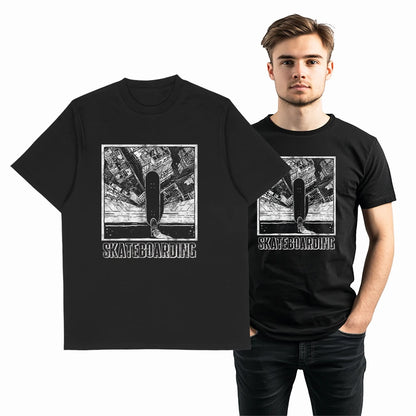 COOLMIND Unisex Skate Graphic Cotton T-Shirt | Streetwear Selection