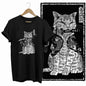 COOLMIND Black Cat Graphic Cotton T-Shirt | Women's Design Collection