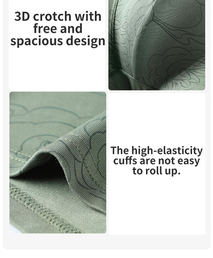 MiiOW Modal Men Underwear - 3Pcs Silky Skin-friendly Breathable Antibacterial Boxers