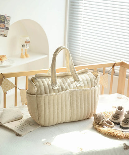 Solid Multi-functional Diaper Bag