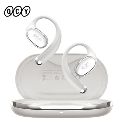 QCY Crossky R70 Wireless Headphones - Hi-Res Open-Ear Bluetooth 6.0 Earhooks with Bass Boost