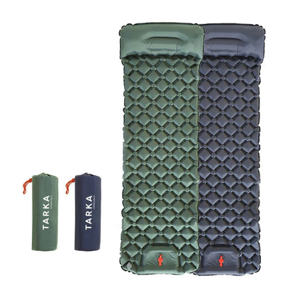 Inflatable Camping Mat with Pillow – Self-Inflating Mattress Habicare
