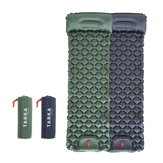 Inflatable Camping Mat with Pillow – Self-Inflating Mattress Habicare