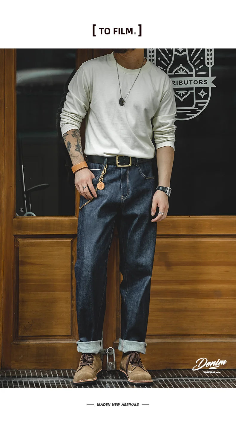 Maden Vintage 13.5oz Heavyweight Selvedge Raw Denim Jeans