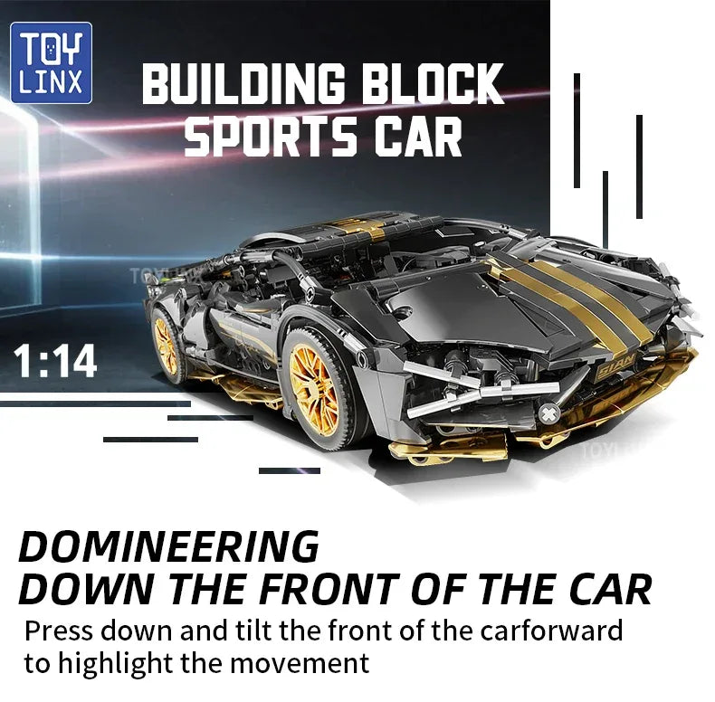 TOYLINX 1:14 Supercar Building Block Toy - ShopHub